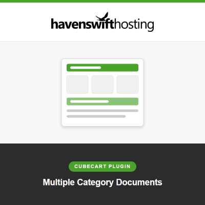 Multiple Category Documents, a CubeCart extension from Havenswift Hosting